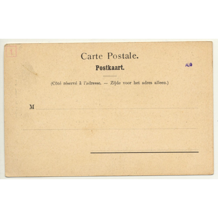 Ostende / Belgium: Digue De Mer / Donkey (Vintage Postcard Stengel & Co ~1900s)