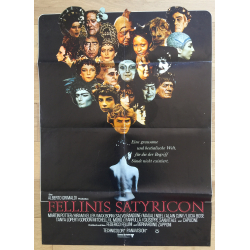 Fellini Satyricon - Original Vintage German Movie Poster 1969 (Rare Die-Cut)