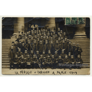 Société La Pedale D'Ixelles A Paris (Vintage RPPC 1909)