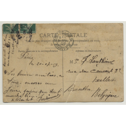 Société La Pedale D'Ixelles A Paris (Vintage RPPC 1909)