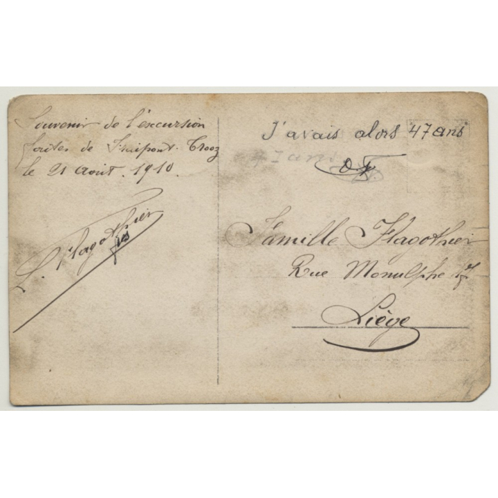 Belgium: 3 Guys In Bistro / Close - Architecte, Flagothier - Chef ENGETRA (Vintage RPPC 1910)