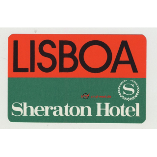 Sheraton Hotel - Lisboa / Portugal (Vintage Luggage Label)