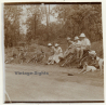 Congo-Belge: Excursion à La Ferme Amadieu / Bicycles - Dogs (Vintage Photo Sepia 1934)