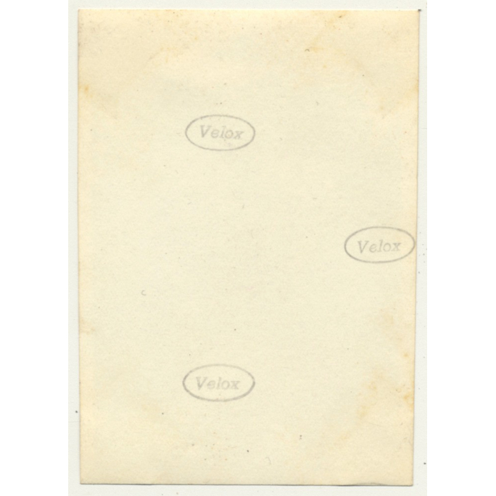 Congo-Belge: Colonialist On Bicycle At Roadside (Vintage Photo 1934)