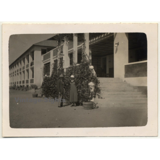 Congo-Belge: Colonial Couple In Lobito (Vintage Photo 1934)