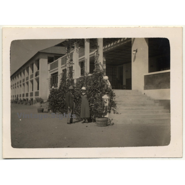 Congo-Belge: Colonial Couple In Lobito (Vintage Photo 1934)