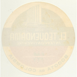 Bogota / Colombia: Hotel Tequendama Intercontinental *1 (Vintage Luggage Label)