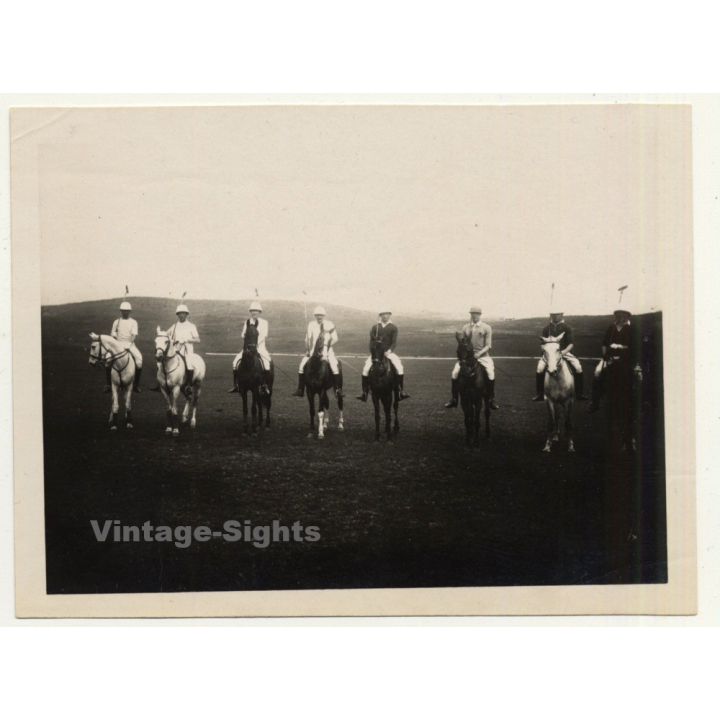 Tanger / Morocco: Polo Team Country Club Diplomatique De Tangier *2 (Vintage Photo 1930)