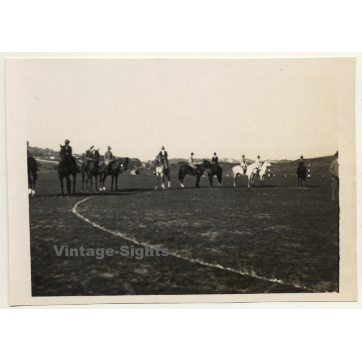 Tanger / Morocco: Polo Team Country Club Diplomatique De Tangier *3 (Vintage Photo 1930)