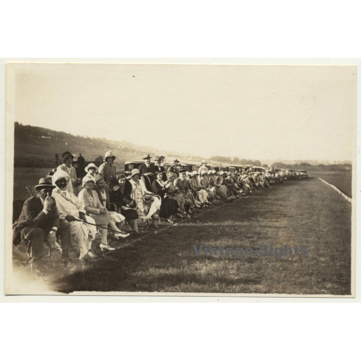 Tanger / Morocco: Polo - Spectators - Country Club Diplomatique De Tangier *2 (Vintage Photo 1930)
