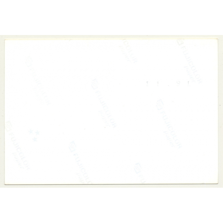 Seductive Brunette Semi Nude Woman On Windowsill *1 (Vintage Photo GDR 1980s)