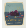 Hotel Golden Gate - Funchal - Madeira / Portugal (Vintage Luggage Label)