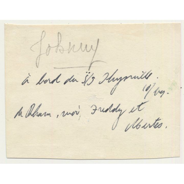 Congo-Belge: Colonialists On Deck Of Steamer Thysville (Vintage Photo 1929)