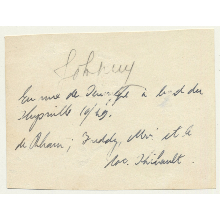 Congo-Belge: Thibault & Friends On Deck Of Steamer Thysville (Vintage Photo 1929)