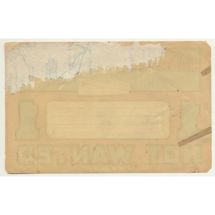 Canadian Pacific Steamships Limited - Not Wanted (Vintage Shipping Company Luggage Label)