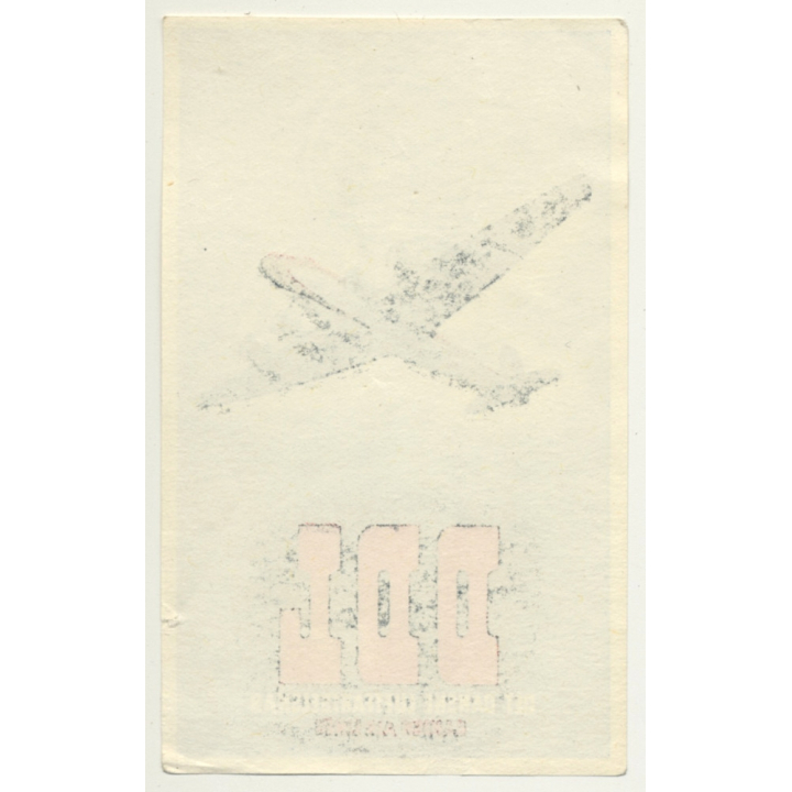 DDL Danish Airlines / Det Danske Luftfartselskab (Vintage Airline Luggage Label)