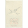DDL Danish Airlines / Det Danske Luftfartselskab (Vintage Airline Luggage Label)