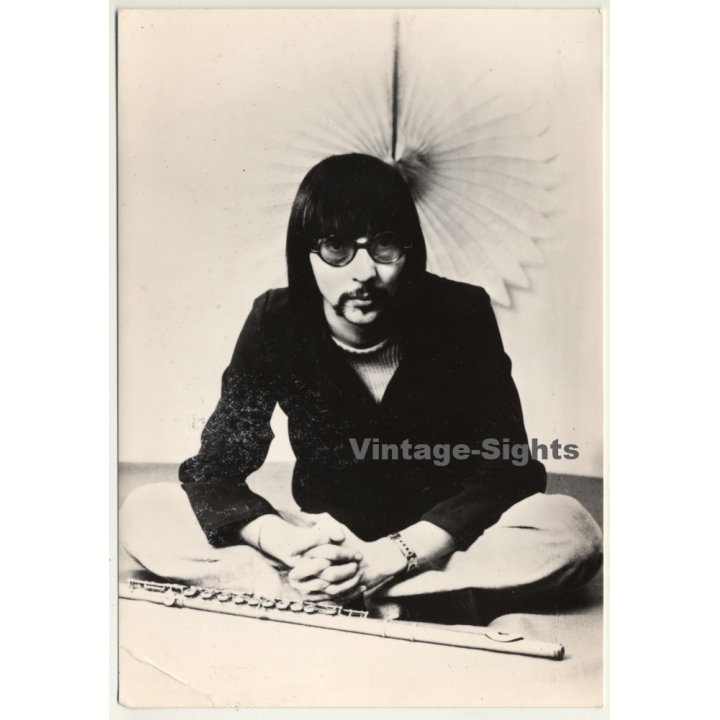 Chris Hinze - Jazz Flute Player *2 (Vintage CBS Promo Photo 1970s)