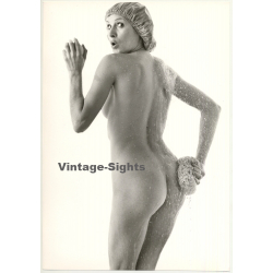 Nude Female Shower Study *2 (Vintage Photo 1980s Wolfgang Klein ~DIN A3)