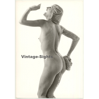 Nude Female Shower Study *3 (Vintage Photo 1980s Wolfgang Klein ~DIN A3)