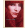 Close-Up Of Green Eyed Beauty's Face / Wool Hat (Vintage Photo 1980s Wolfgang Klein ~DIN A3)