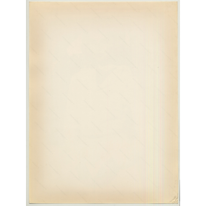 Elegant Female Model In White Blouse *2 / Eyes (Vintage Photo 1980s WOLFGANG KLEIN ~DIN A3)