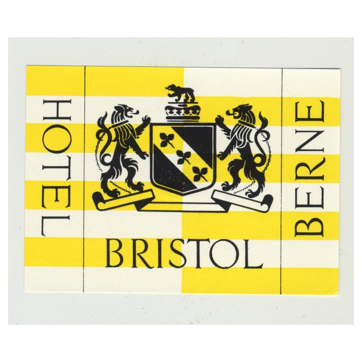 Hotel Bristol - Berne / Switzerland (Vintage Luggage Label - Small)