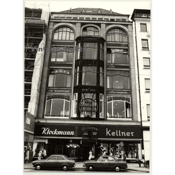 20345 Hamburg: Heine-Haus - Jungernstieg 34 - Schümanns (Vintage Photo B/W ~1970s)