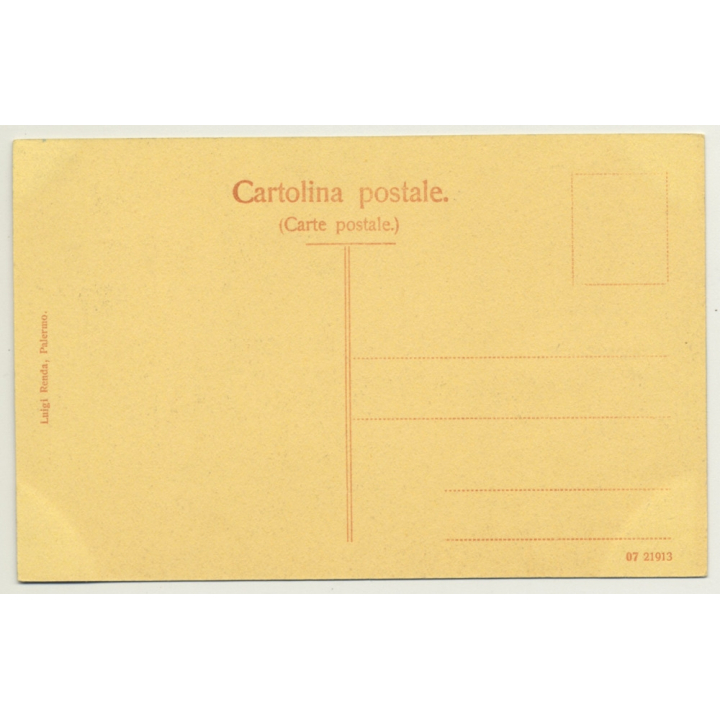 Tipi Siciliani - Carro Siciliano / Donkey With Cart (Vintage Postcard)