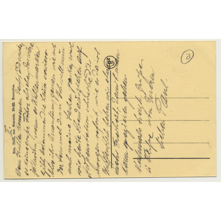 4900 Spa / Belgium: La Place Royale / Goat Cart (Vintage Postcard)