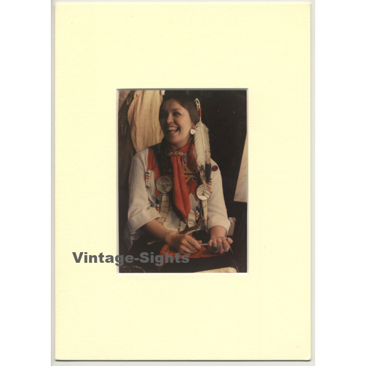 Lydia F. Nash / Bruxelles: Indian Woman In Traditional Clothing (Vintage Photo ~1980s/1990s)