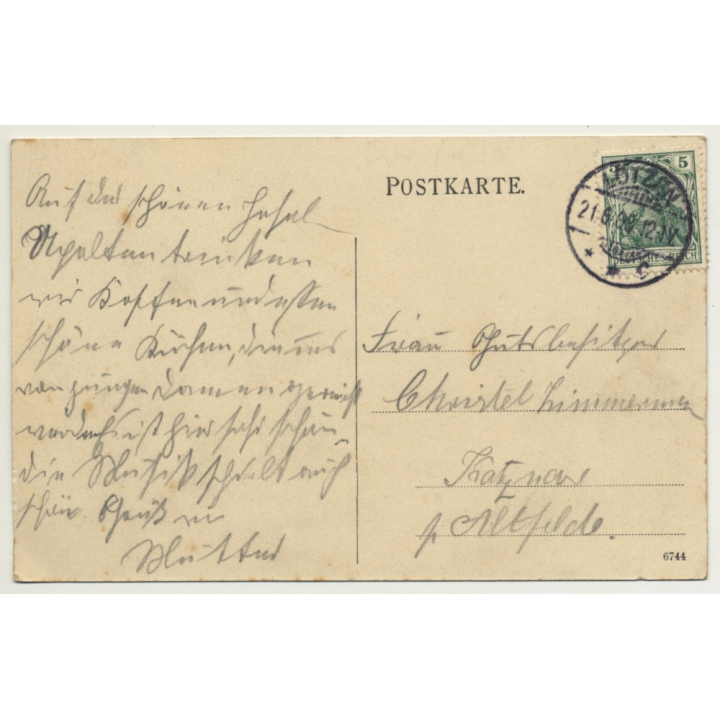 Upalty / Poland: Insel Upalten - Angerburger Aussicht (Vintage Postcard 1908)