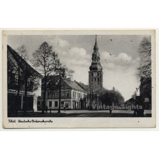 Tilsit - Ostpreußen / Russia: Deutsche Ordenskirche (Vintage Postcard)