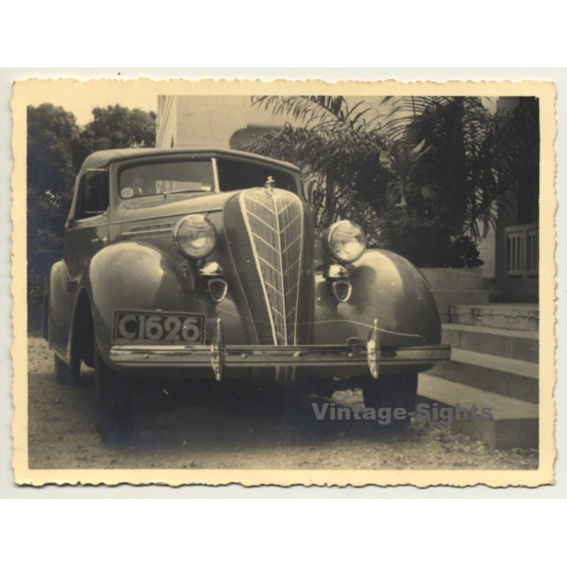 Congo-Belge: Hudson Terraplane Cabrio / Oldtimer (Vintage Photo B/W 1936)