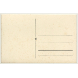 Africa: Indigenous Fisher In Dugout / Paddle - Crippled Foot (Vintage RPPC)
