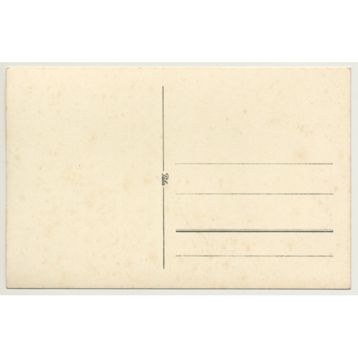 Africa: Indigenous Fisher In Dugout / Paddle - Crippled Foot (Vintage RPPC)