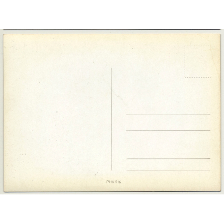 Nude Japanese Pin-Up On Pop Art Carpet (Vintage 3D Stereo Effect Postcard)