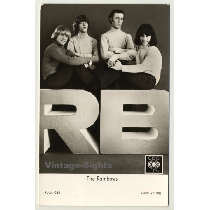 The Rainbows / CBS - German Beat (Vintage Fan RPPC ~1960s)