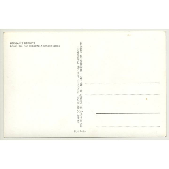 Herman's Hermits *2 / Electrola - Beat (Vintage Fan RPPC ~1960s)