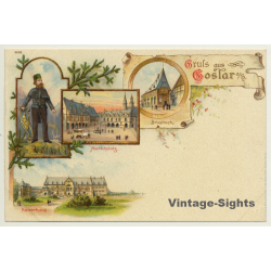Germany: Gruss Aus Goslar a/H. (Vintage PC Litho ~1900s)