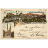 Germany: Gruss Aus Nürnberg / Kunstanstalt Rosenblatt (Vintage PC Litho 1898)