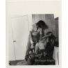 Semi Nude Woman On Chair Gets A Spanking *1 / BDSM (Vintage Photo Master B/W ~1970s)