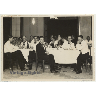 Léopoldville / Congo Belge: Colonial Upper Society Banquet (Vintage Photo Diamantino ~1930s)