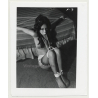 Pretty Female Tied To Bed *3 / Gag - Legs - BDSM (Vintage Photo ~1960s)