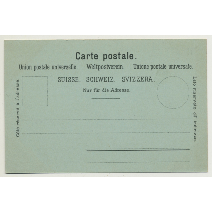 Switzerland: Gruss Aus Zürich / Moonlight (Vintage PC Litho ~1900s)