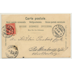 Switzerland: Gruss Aus Basel / Gross-Basel (Vintage PC Litho 1898)