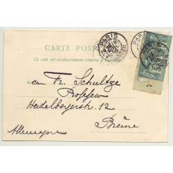 Paris / France: Place Du Carousel Et Le Loluvre (Vintage PC Litho 1898)