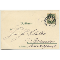 Germany: Nürnberger Verstandtrichter / Hallerthor (Vintage PC Litho 1901)