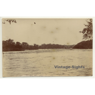 Congo Belge: Le Chutes Del Itun à Penge / Waterfall (Vintage Photo ~1910s)