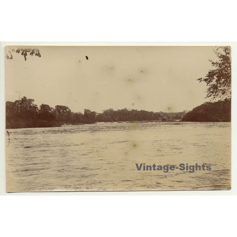 Congo Belge: Le Chutes Del Itun à Penge / Waterfall (Vintage Photo ~1910s)